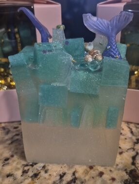 Life's A Beach Hamdcrafted Glycerin Soap W/embeds